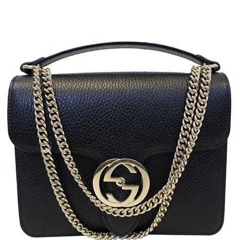 gucci blsck bag|gucci bag black price.